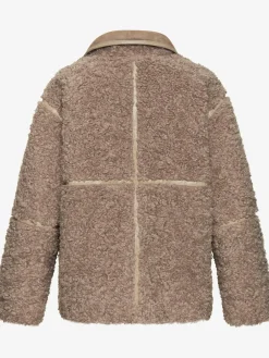 LASCANA Vestes<Veste imitation fourrure fermeture par 3 boutons recouverts de tissu