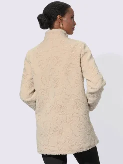 Creation L Vestes<Veste imitation fourrure coupe en a affinante