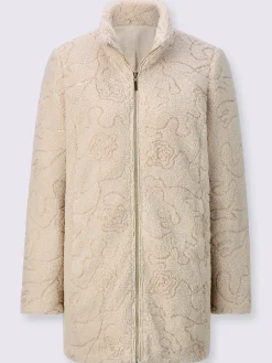 Creation L Vestes<Veste imitation fourrure coupe en a affinante