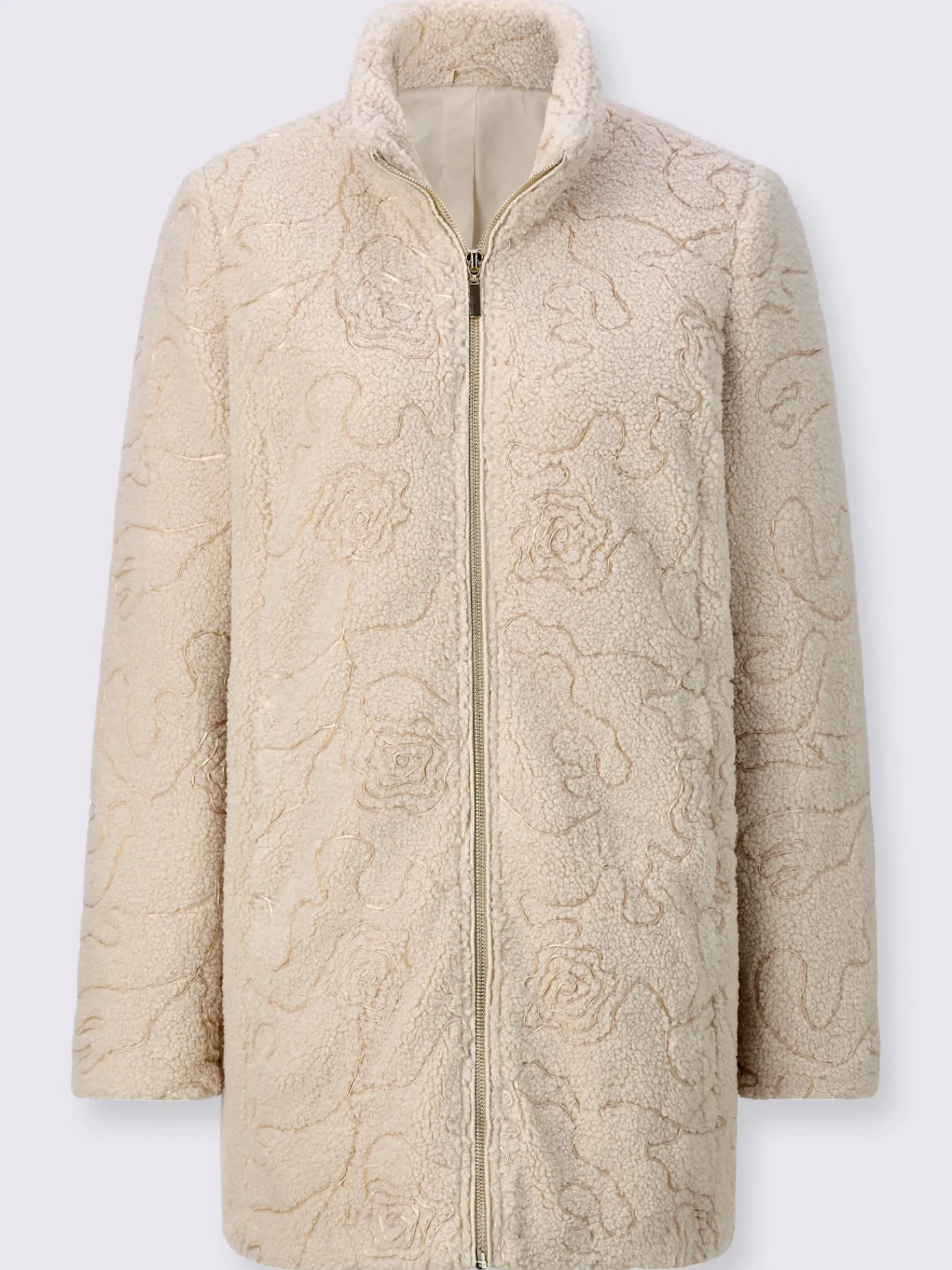 Creation L Vestes<Veste imitation fourrure coupe en a affinante