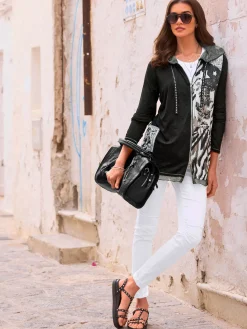 Mandarin Vestes<Veste légère imprimé