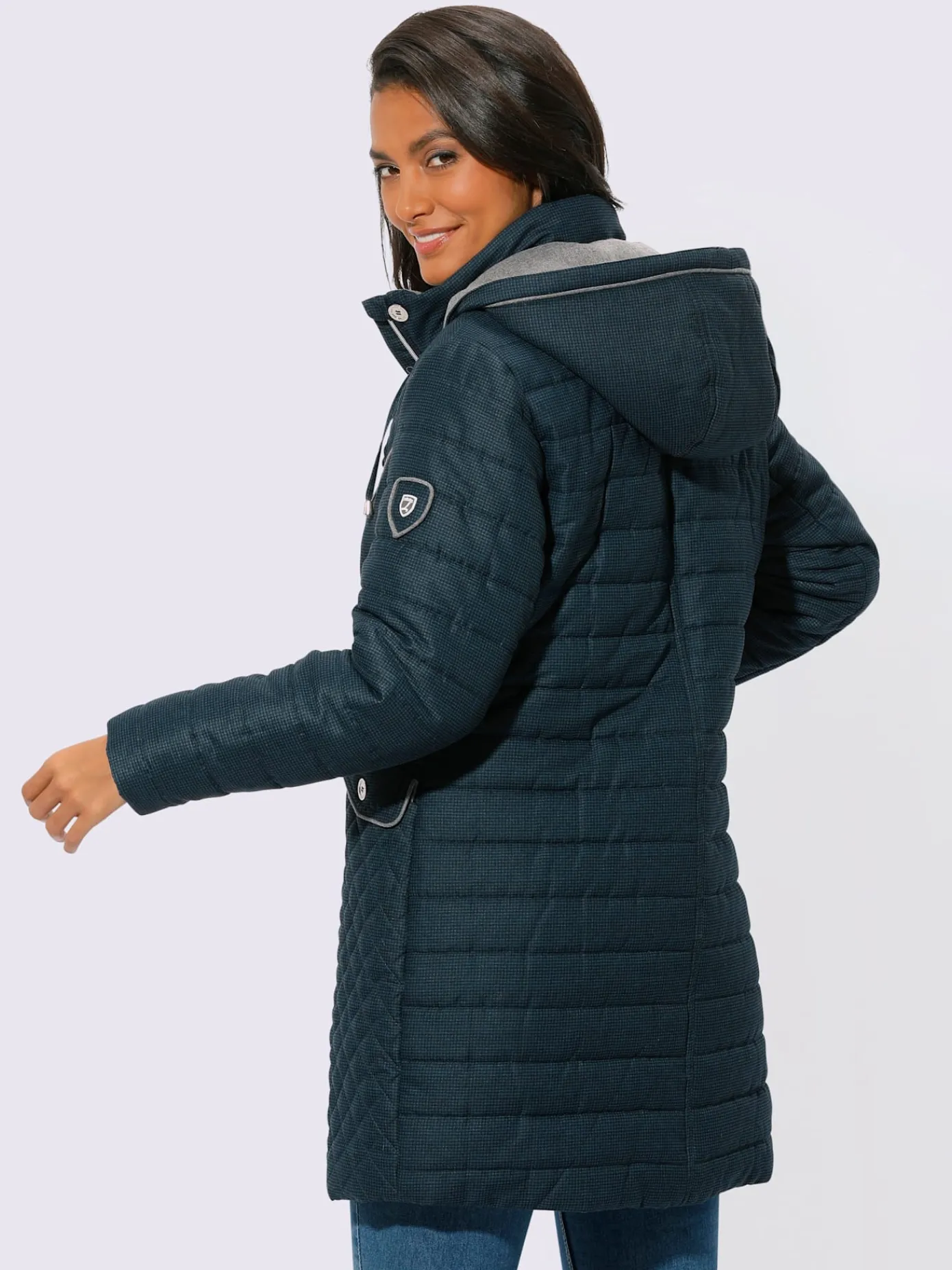 Collection L Vestes<Veste longue capuche amovible grâce à une glissière