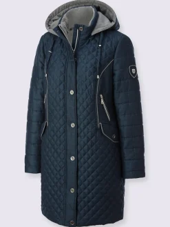 Collection L Vestes<Veste longue capuche amovible grâce à une glissière