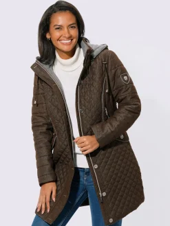 Collection L Vestes<Veste longue capuche amovible grâce à une glissière