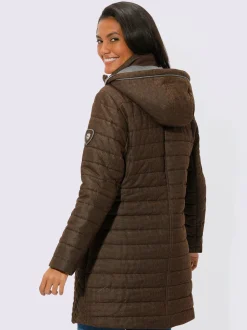 Collection L Vestes<Veste longue capuche amovible grâce à une glissière