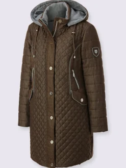 Collection L Vestes<Veste longue capuche amovible grâce à une glissière