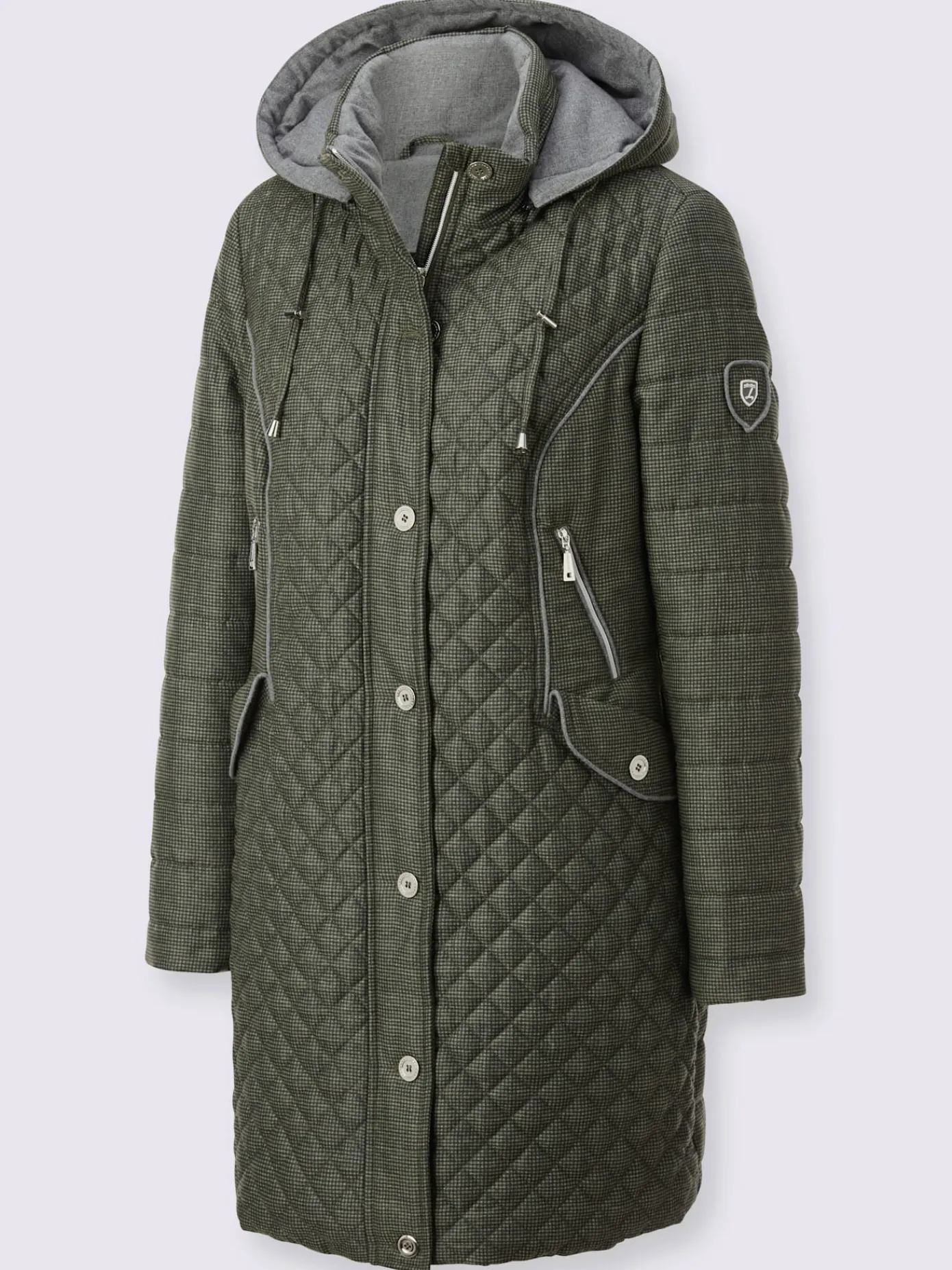 Collection L Vestes<Veste longue capuche amovible grâce à une glissière