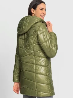 Vestes<Veste longue en polyester recyclé