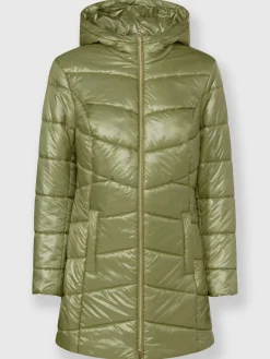 Vestes<Veste longue en polyester recyclé