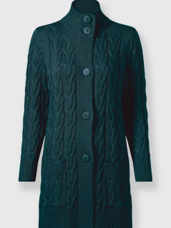 Gilets Et Cardigans<Veste longue en tricot 50% coton