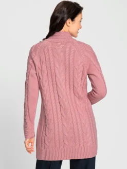 Gilets Et Cardigans<Veste longue en tricot 50% coton