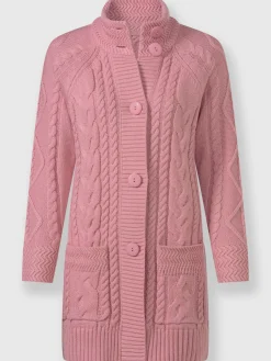 Gilets Et Cardigans<Veste longue en tricot 50% coton