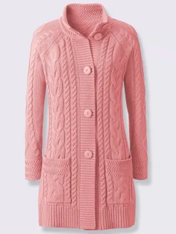 Gilets Et Cardigans<Veste longue en tricot 50% coton