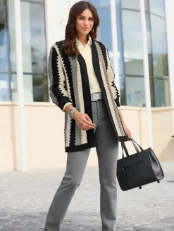 Gilets Et Cardigans<Veste longue en tricot 100% coton