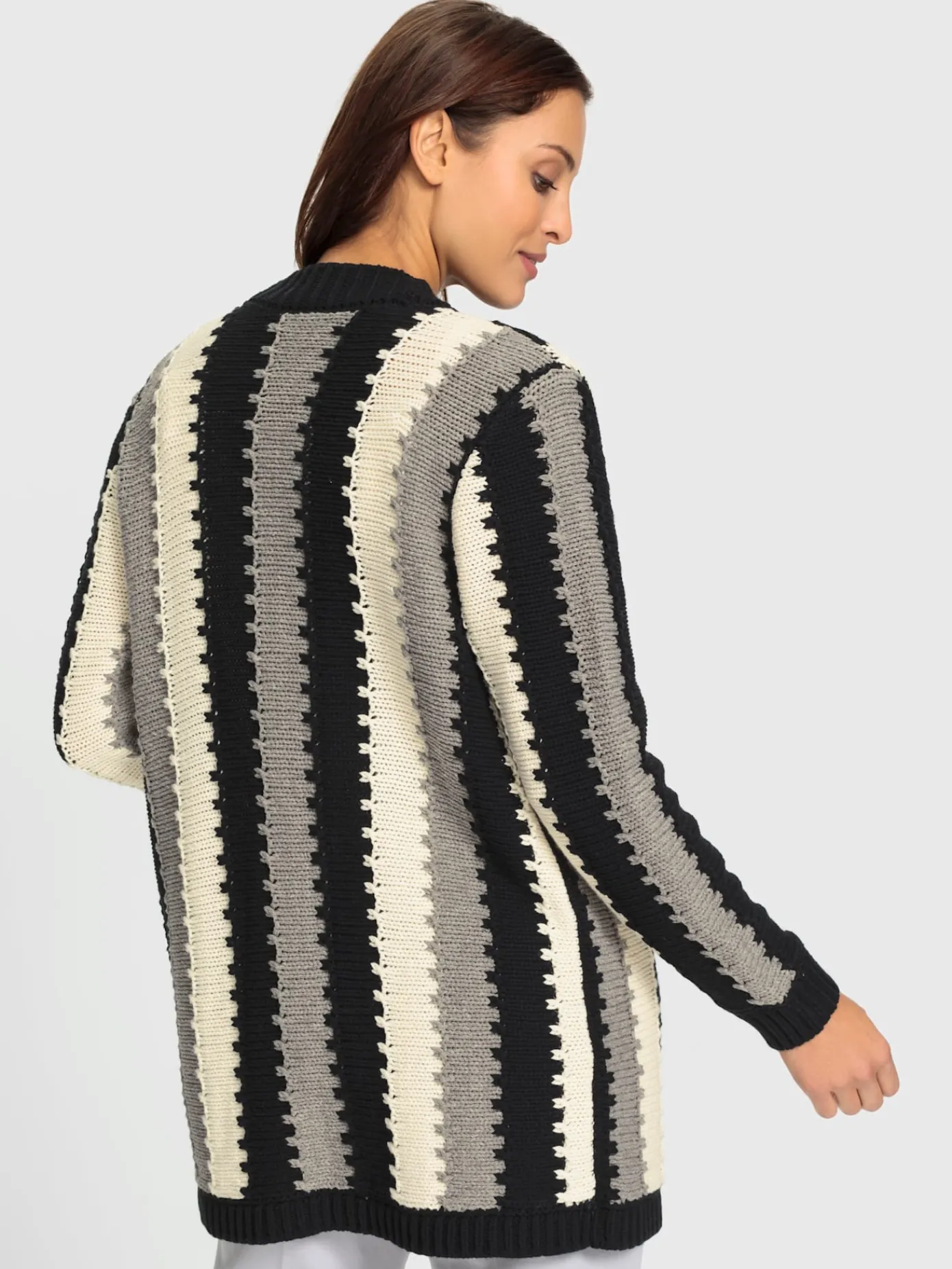 Gilets Et Cardigans<Veste longue en tricot 100% coton