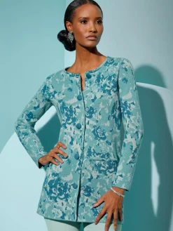 Creation L Gilets Et Cardigans<Veste longue en tricot 30% laine vierge