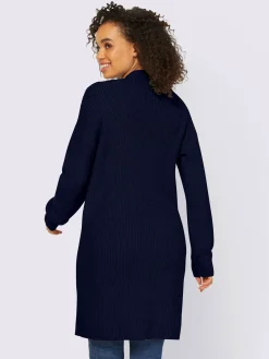 Best Connection Gilets Et Cardigans<Veste longue en tricot 2 poches plaquées