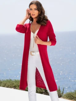 Ashley Brooke Gilets Et Cardigans<Veste longue en tricot coupe longue