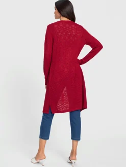 Ashley Brooke Gilets Et Cardigans<Veste longue en tricot coupe longue