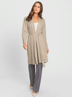 Ashley Brooke Gilets Et Cardigans<Veste longue en tricot côte perlée