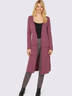 Linea Tesini Gilets Et Cardigans<Veste longue en tricot look tendance