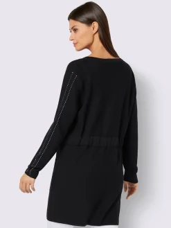 Creation L Gilets Et Cardigans<Veste longue en tricot mélange de lyocell et de viscose de qualité