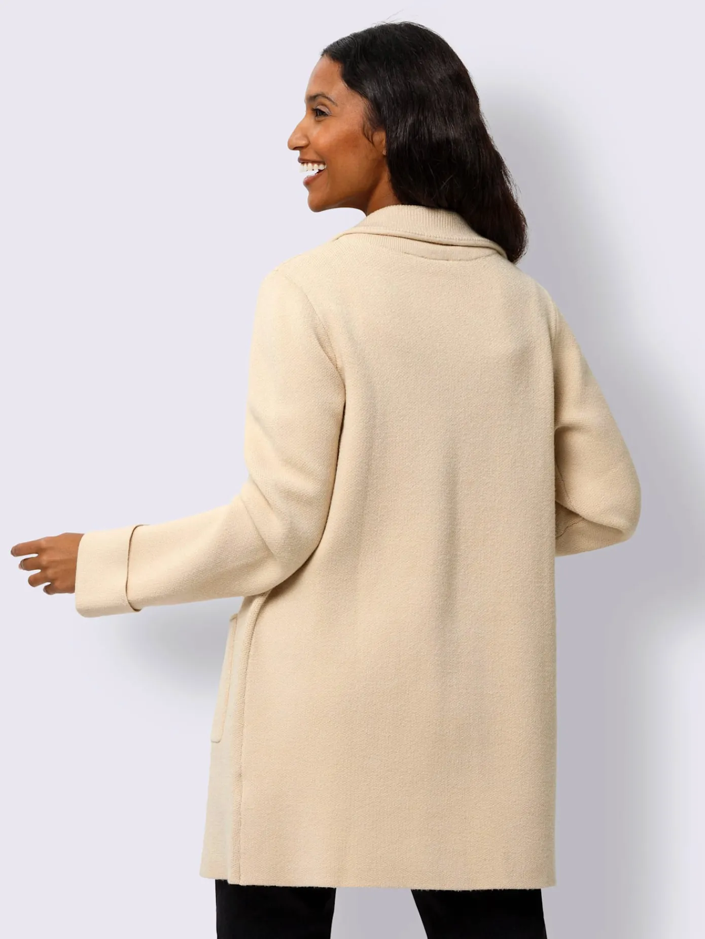 Best Connection Gilets Et Cardigans<Veste longue en tricot mélange de viscose doux