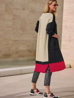 Rick Cardona Gilets Et Cardigans<Veste longue en tricot motif color block tendance