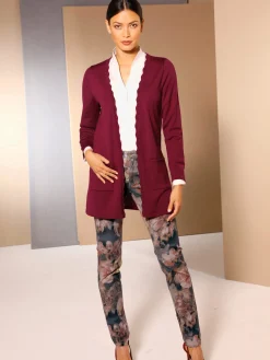 CREATION L PREMIUM Tenues De Cérémonie<Veste longue en tricot produit naturel d'exception