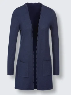 CREATION L PREMIUM Tenues De Cérémonie|Gilets Et Cardigans<Veste longue en tricot produit naturel d'exception