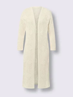 Linea Tesini Gilets Et Cardigans<Veste longue en tricot superbe motif ajouré