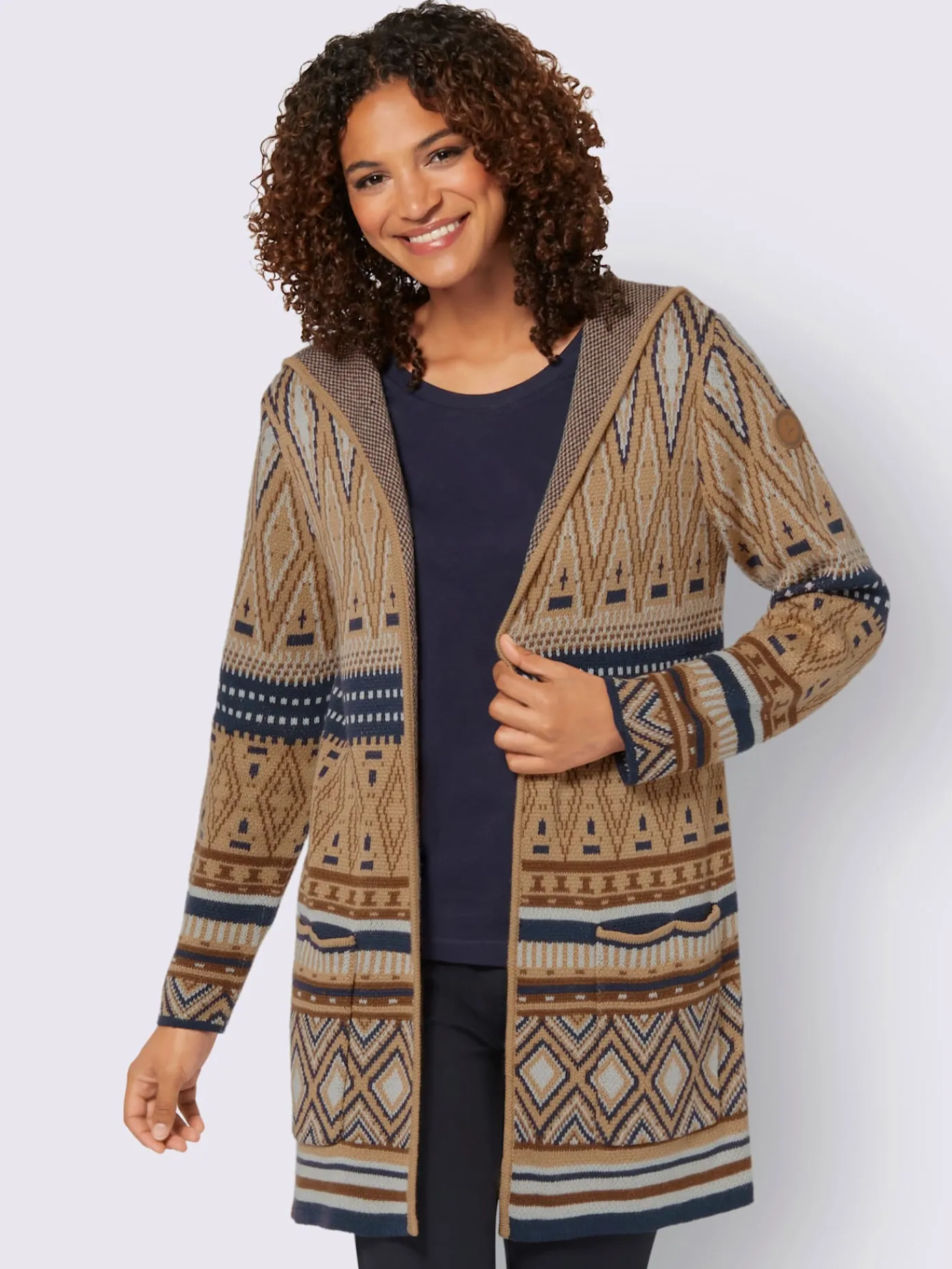 Collection L Gilets Et Cardigans<Veste longue en tricot toucher doux