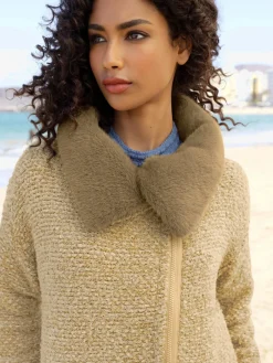 Linea Tesini Gilets Et Cardigans<Veste longue en tricot tricot chiné