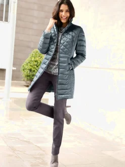 Vestes<Veste matelassée brillante estructurée col montant