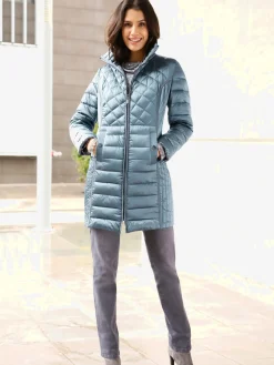 Vestes<Veste matelassée brillante estructurée col montant