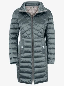 Vestes<Veste matelassée brillante estructurée col montant