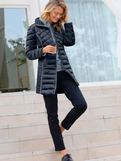 Vestes<Veste matelassée brillante estructurée col montant