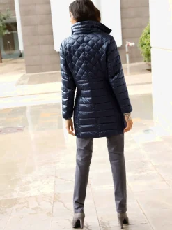 Vestes<Veste matelassée brillante estructurée col montant