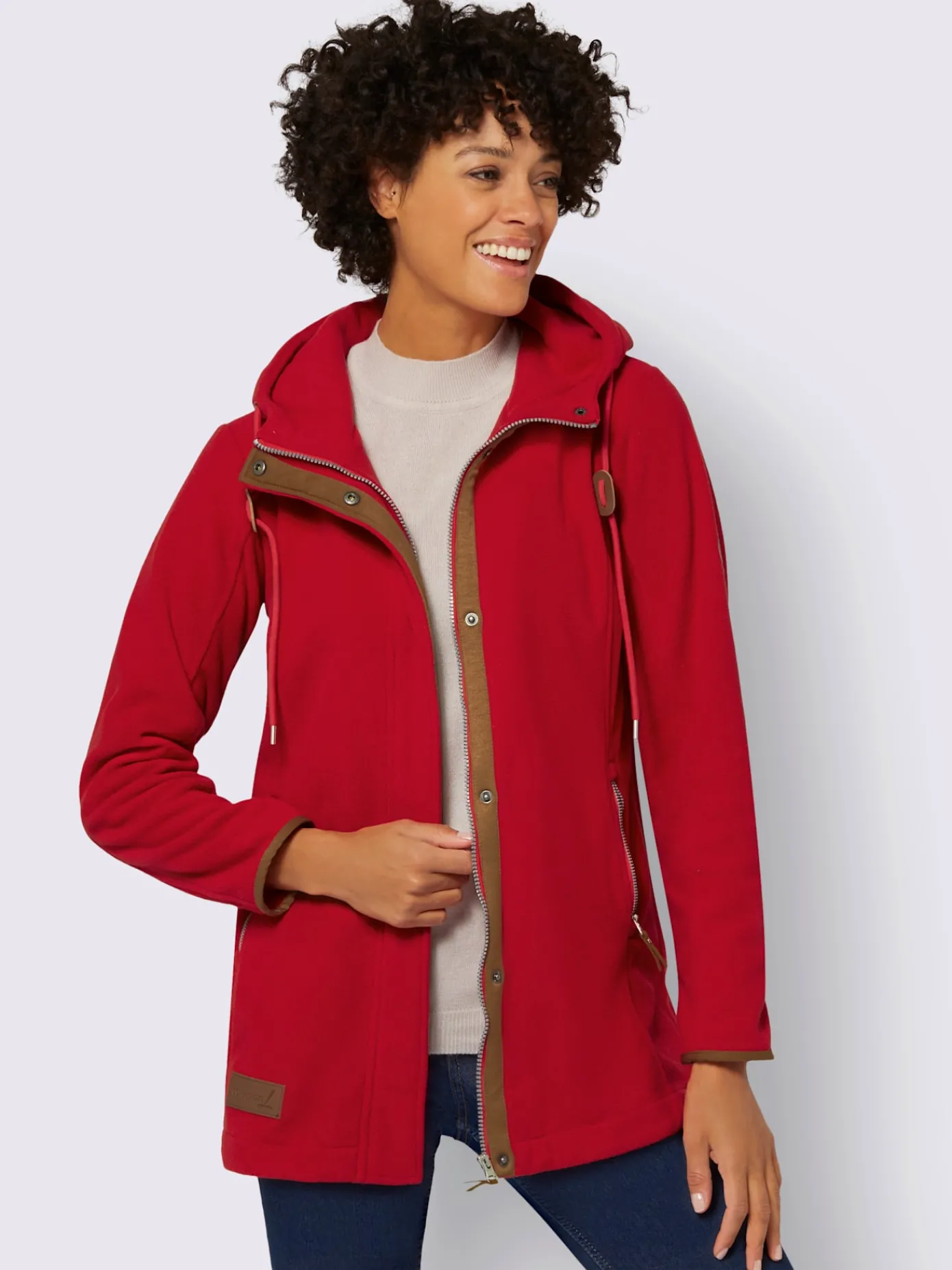 Collection L Vestes<Veste polaire à capuche qualité polaire chaude