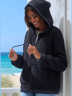 Elbsand Vestes<Veste polaire douce à capuche