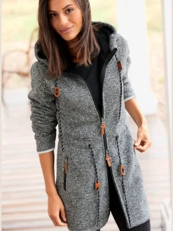 LASCANA Vestes<Veste polaire longue et sportive