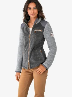 Rick Cardona Vestes<Veste polaire mélange polaire et tricot