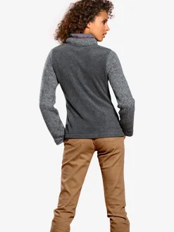 Rick Cardona Vestes<Veste polaire mélange polaire et tricot