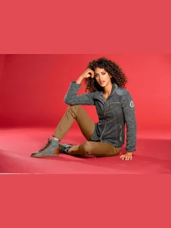 Rick Cardona Vestes<Veste polaire mélange polaire et tricot