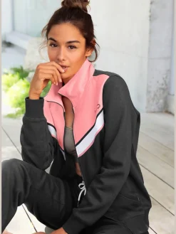 H.I.S Vestes<Veste sweat à rayures