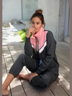 H.I.S Vestes<Veste sweat à rayures