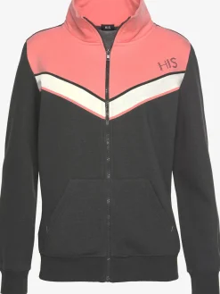 H.I.S Vestes<Veste sweat à rayures