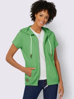 Collection L Vestes<Veste sweat pur coton