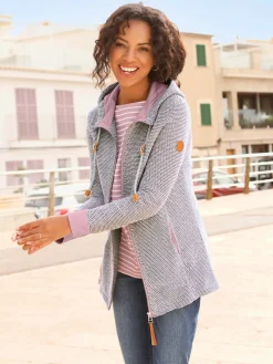 Collection L Vestes<Veste sweat qualité structurée facile d'entretien