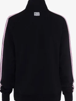 H.I.S Vestes<Veste sweat veste à col montant et rayures